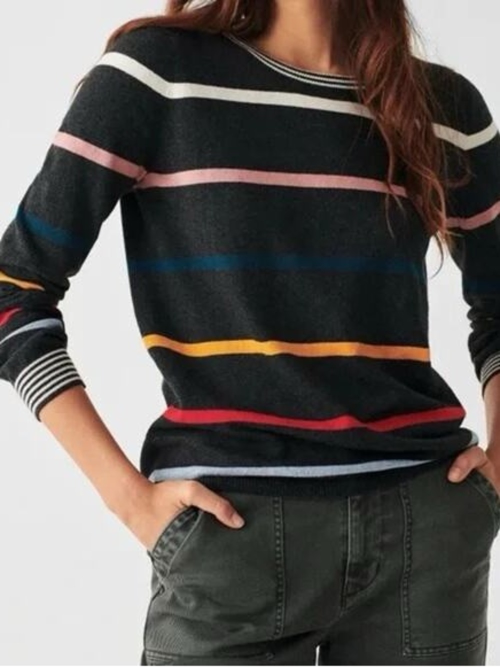 Faherty Surf Stripe Sweater | Small